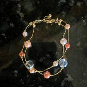Pearl and bead bracelet